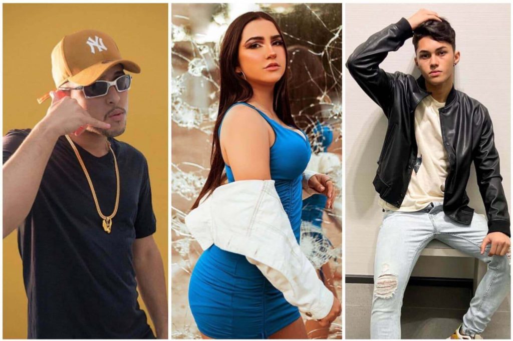 Influencers Larissa Flor e Luan Alencar DJ Victor Falcão